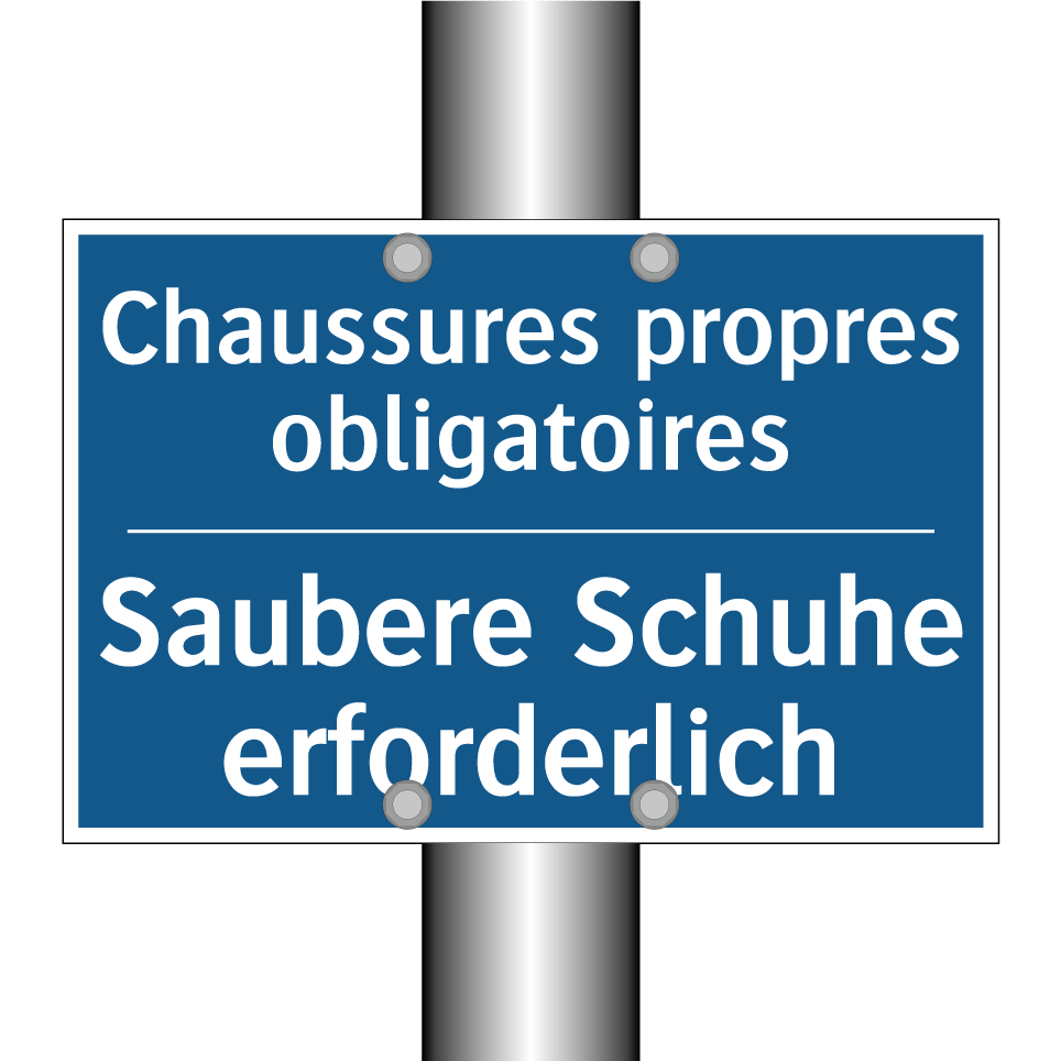 Saubere Schuhe erforderlich - Chaussures propres obligatoires /.../