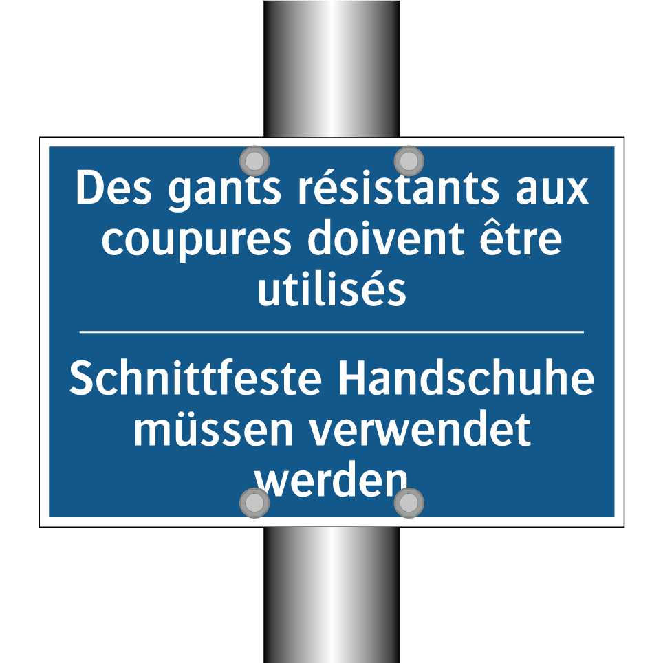 Schnittfeste Handschuhe müssen  /.../ - Des gants résistants aux coupures  /.../