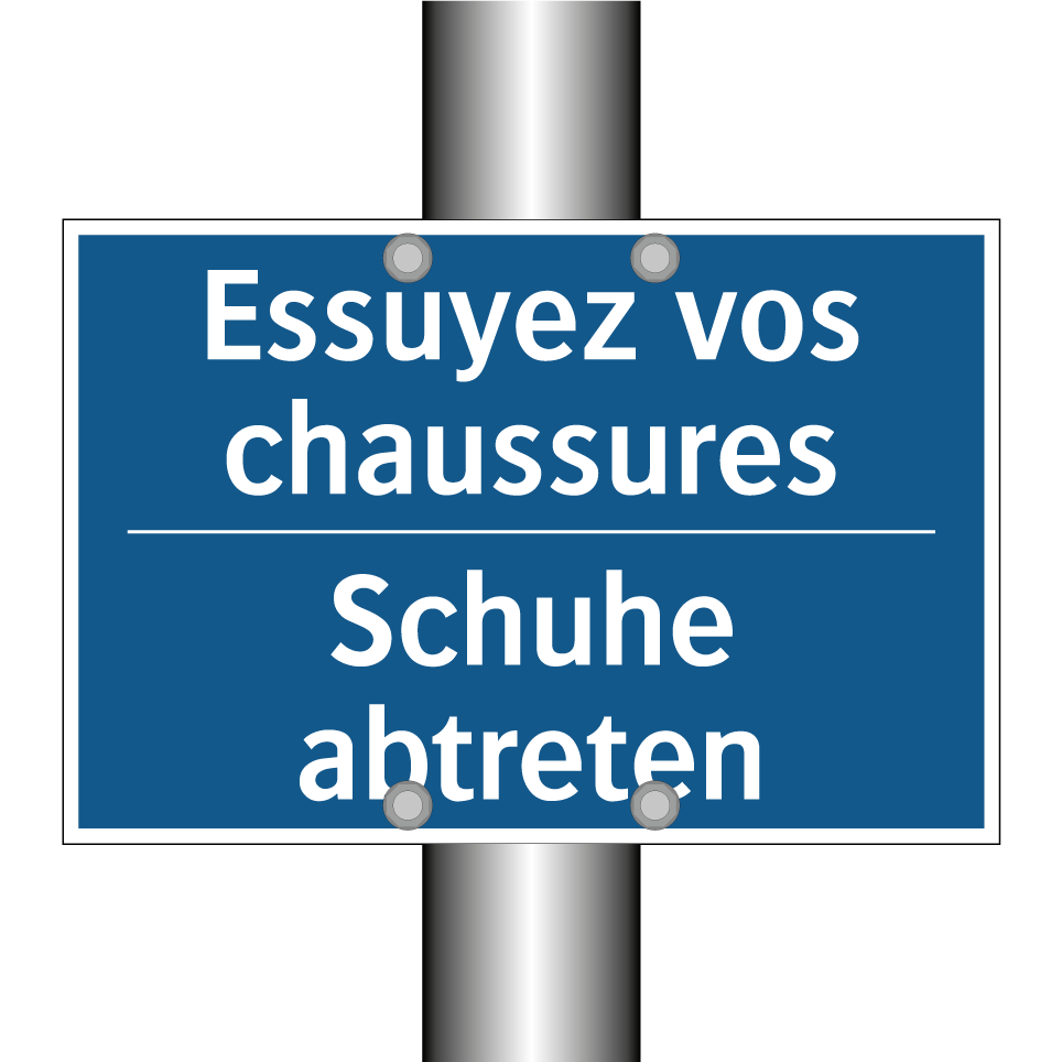 Schuhe abtreten - Essuyez vos chaussures