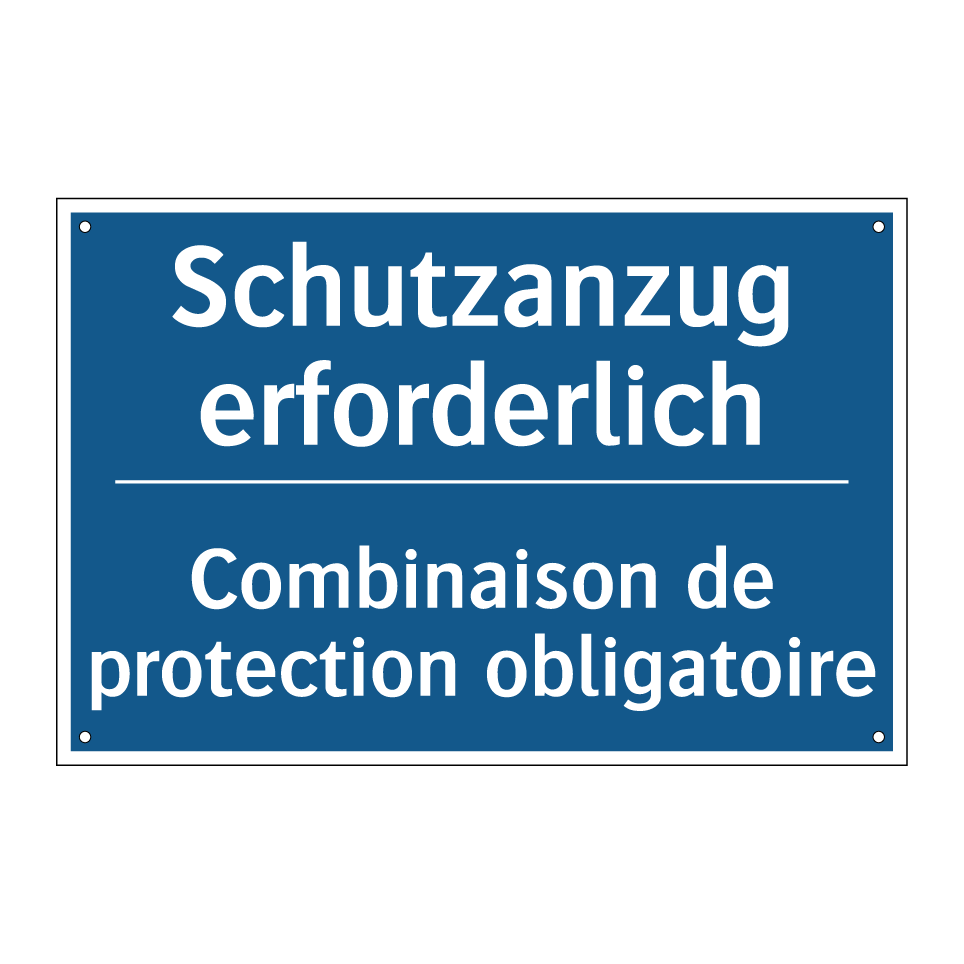 Schutzanzug erforderlich - Combinaison de protection obligatoire /.../
