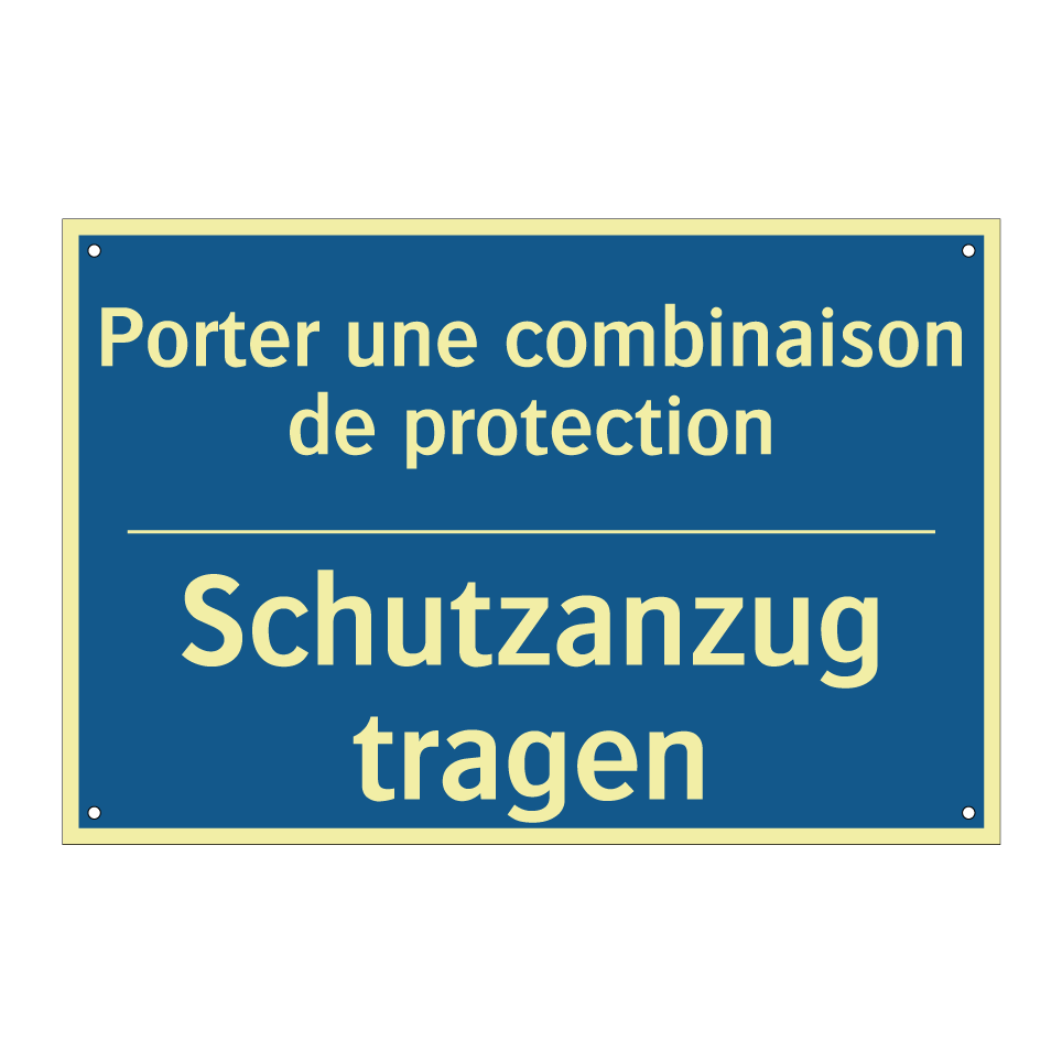 Schutzanzug tragen - Porter une combinaison de protection /.../