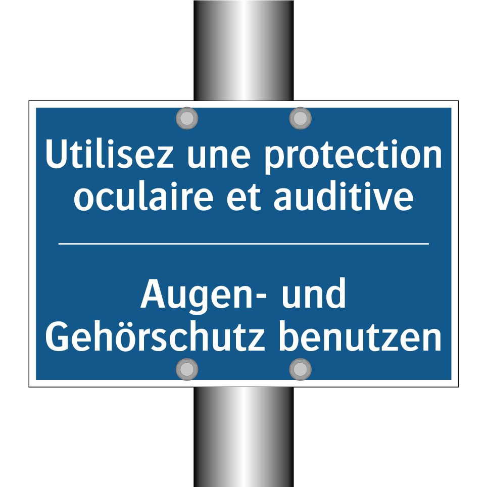 Augen- und Gehörschutz benutzen /.../ - Utilisez une protection oculaire  /.../