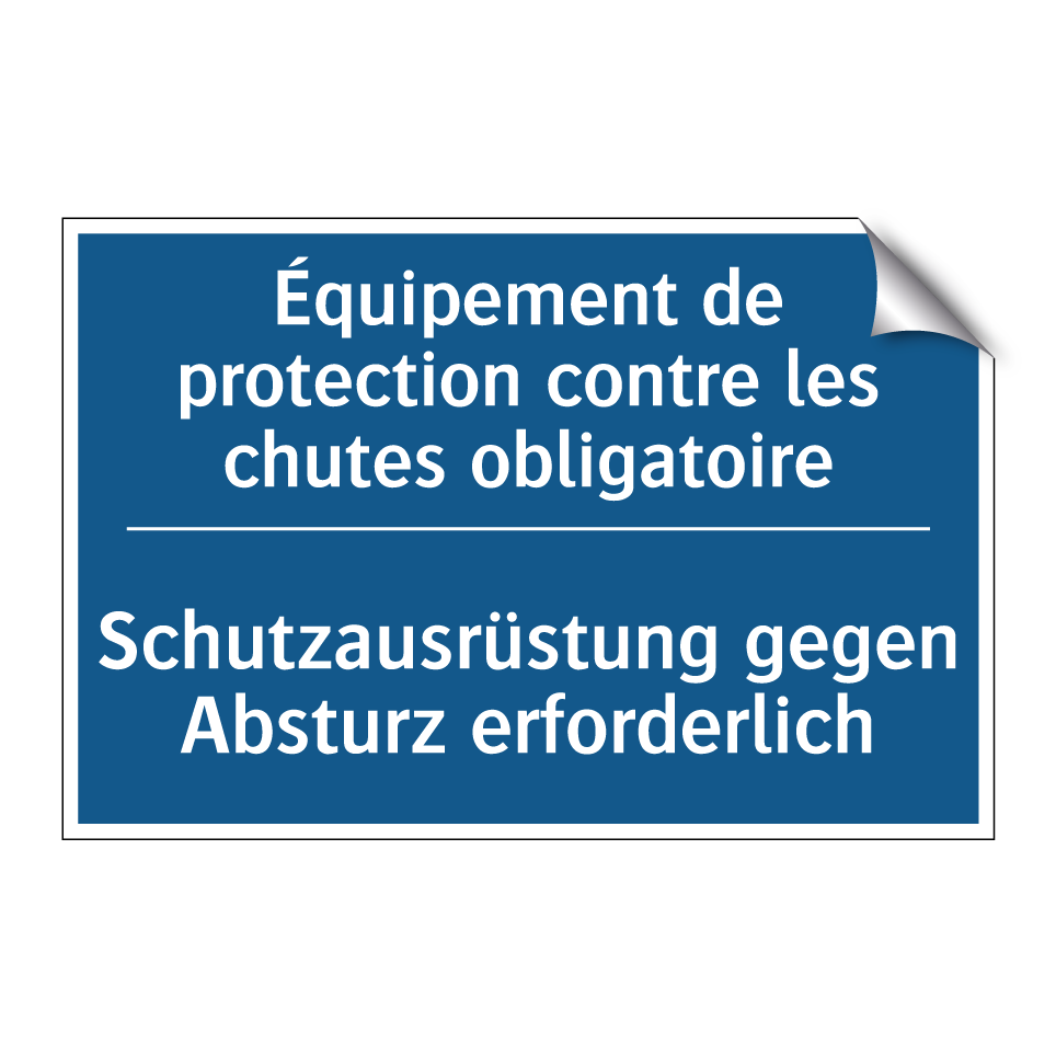 Schutzausrüstung gegen Absturz  /.../ - Équipement de protection contre  /.../