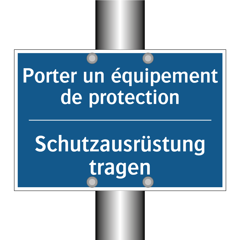 Schutzausrüstung tragen - Porter un équipement de protection /.../