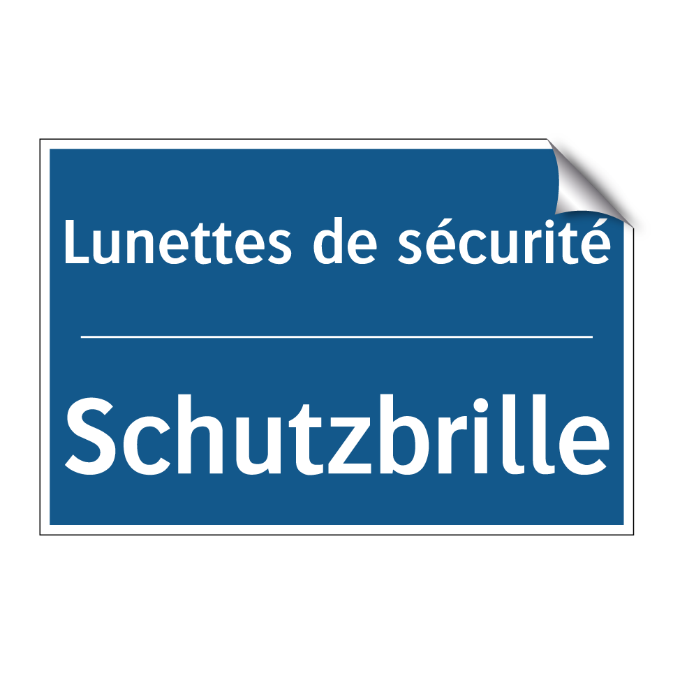 Schutzbrille - Lunettes de sécurité