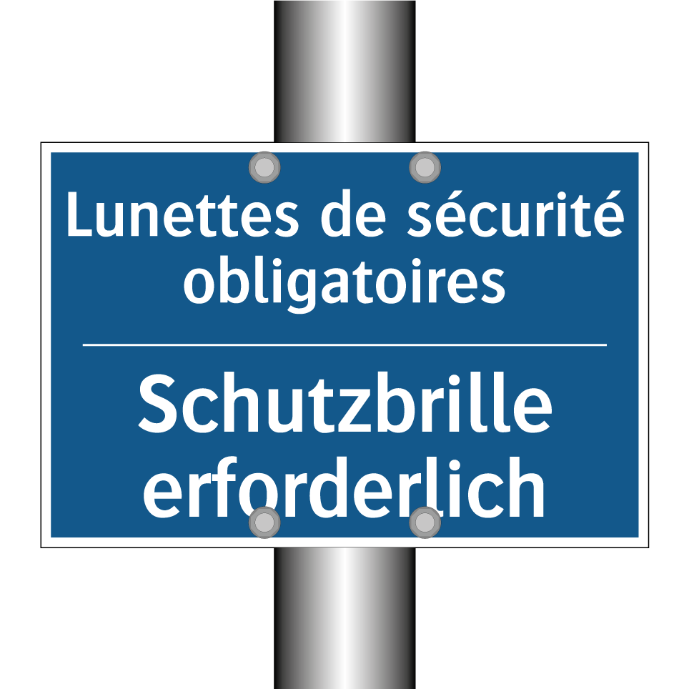 Schutzbrille erforderlich - Lunettes de sécurité obligatoires /.../
