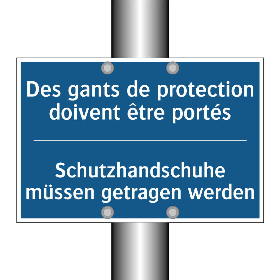 Schutzhandschuhe müssen getragen  /.../ - Des gants de protection doivent  /.../