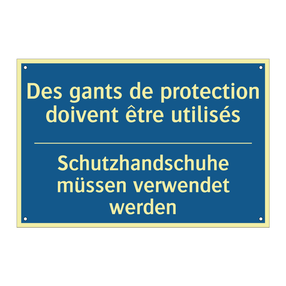 Schutzhandschuhe müssen verwendet  /.../ - Des gants de protection doivent  /.../