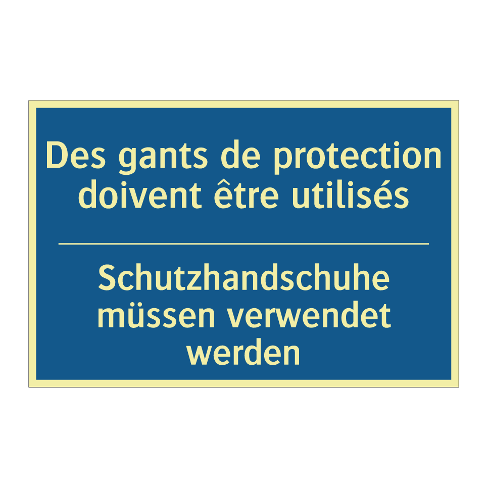 Schutzhandschuhe müssen verwendet  /.../ - Des gants de protection doivent  /.../