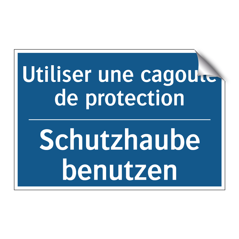 Schutzhaube benutzen - Utiliser une cagoule de protection /.../