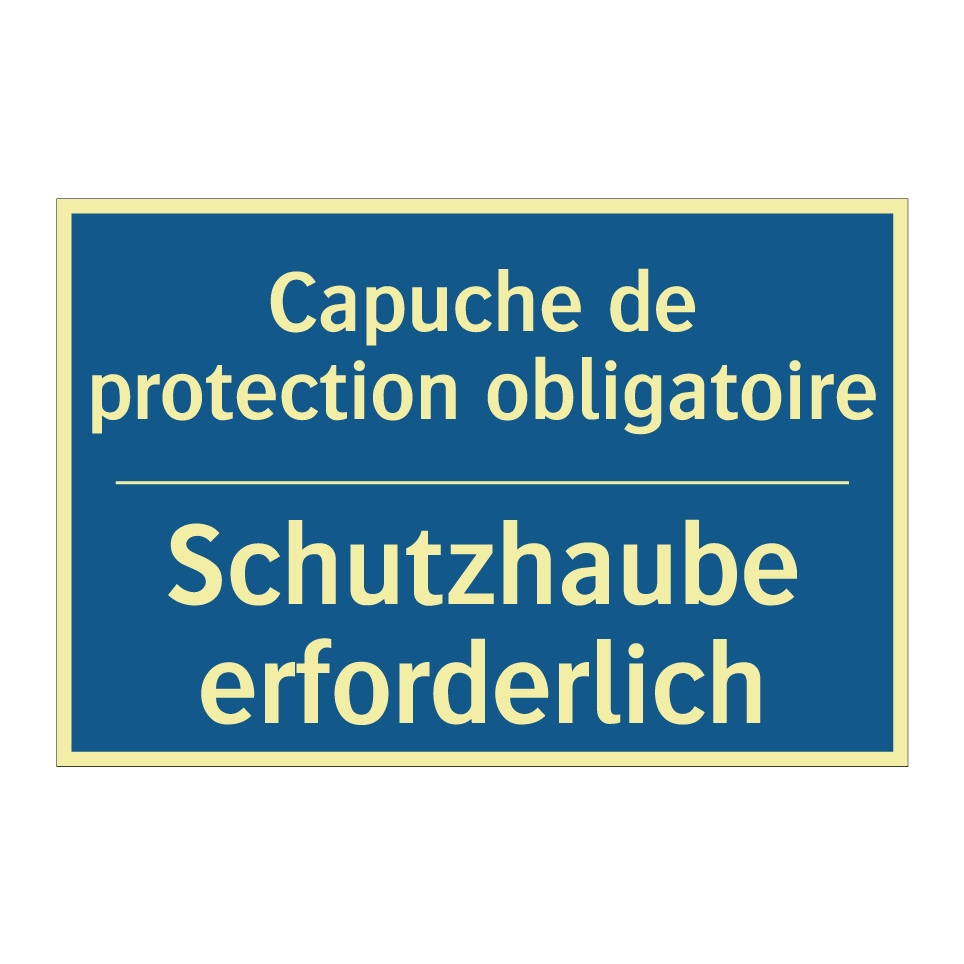 Schutzhaube erforderlich - Capuche de protection obligatoire /.../
