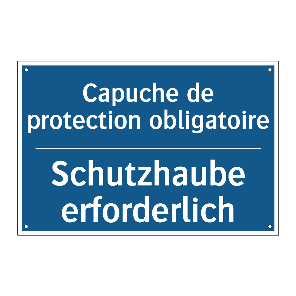 Schutzhaube erforderlich - Capuche de protection obligatoire /.../