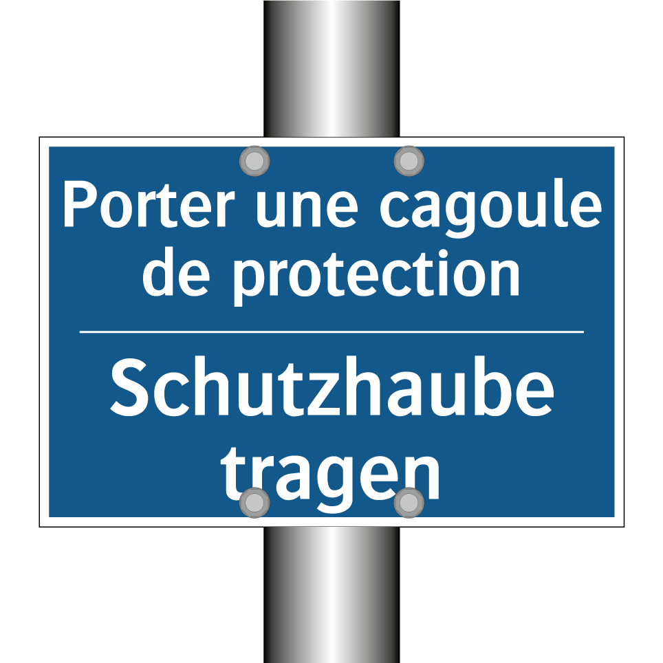 Schutzhaube tragen - Porter une cagoule de protection /.../