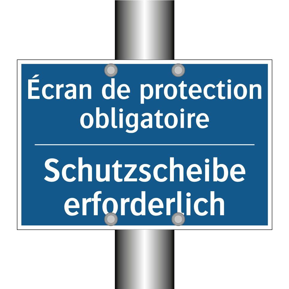 Schutzscheibe erforderlich - Écran de protection obligatoire /.../