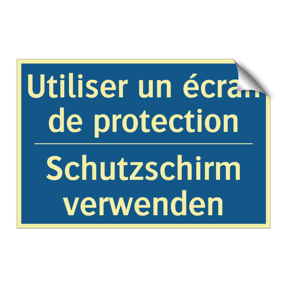 Schutzschirm verwenden - Utiliser un écran de protection /.../
