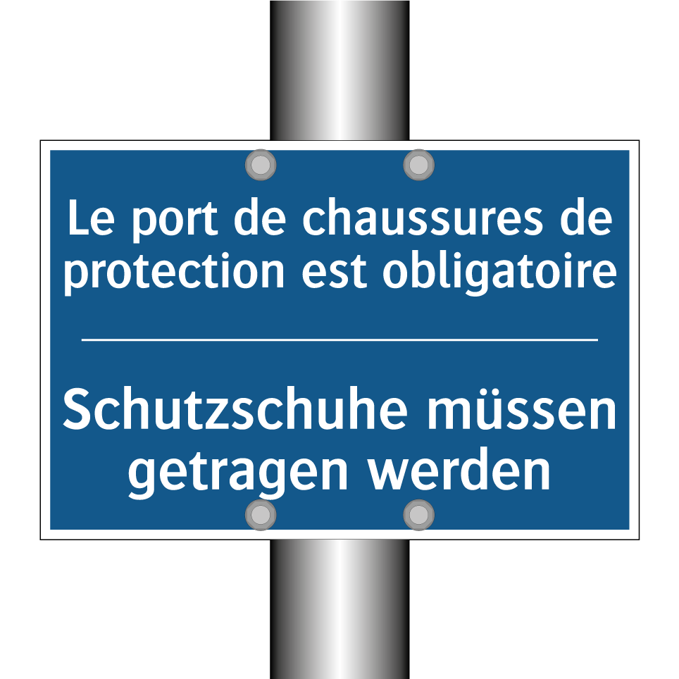 Schutzschuhe müssen getragen werden /.../ - Le port de chaussures de protection  /.../