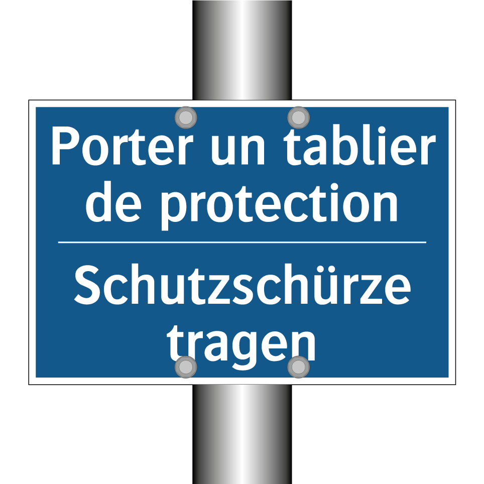 Schutzschürze tragen - Porter un tablier de protection /.../