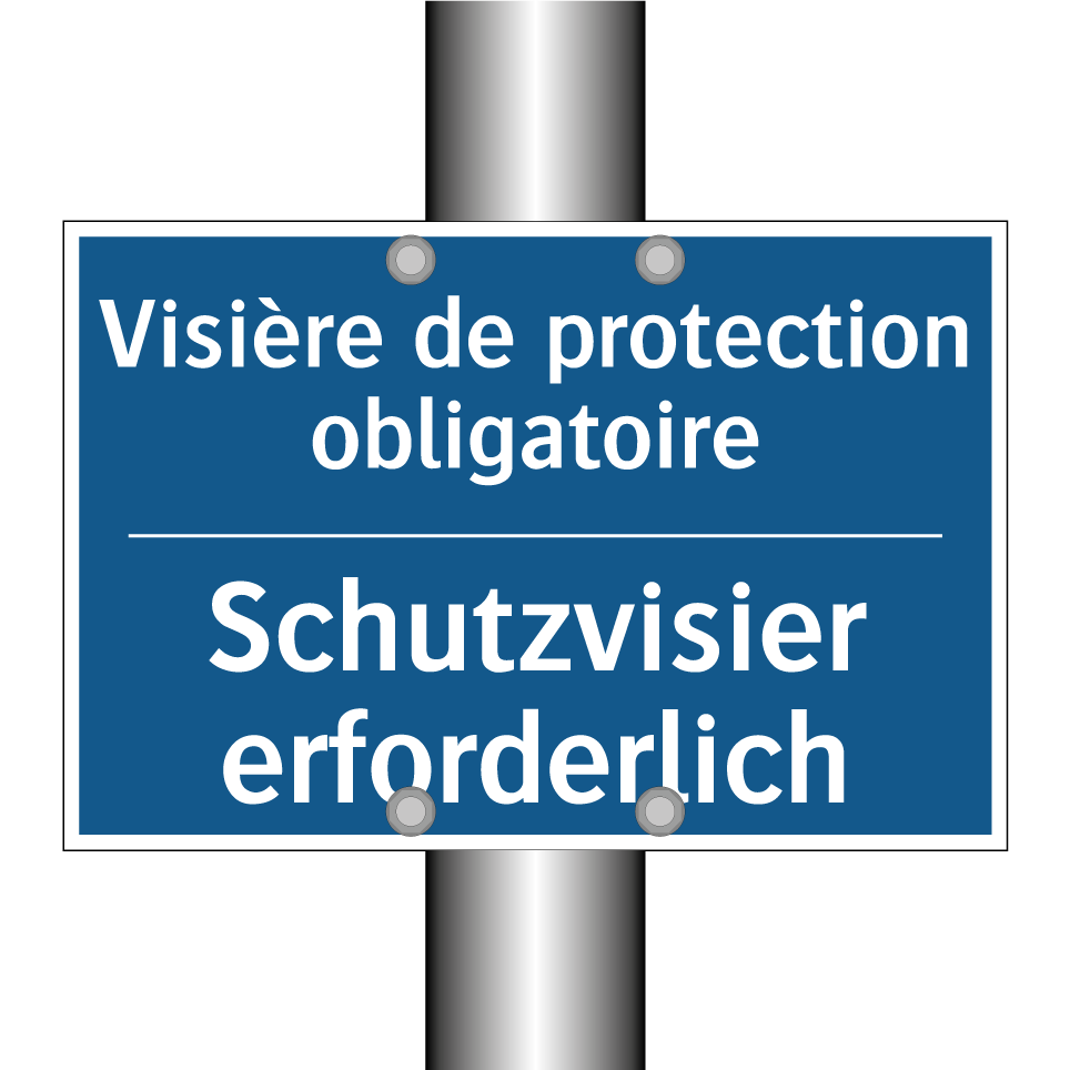 Schutzvisier erforderlich - Visière de protection obligatoire /.../