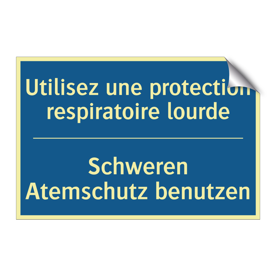 Schweren Atemschutz benutzen - Utilisez une protection respiratoire  /.../