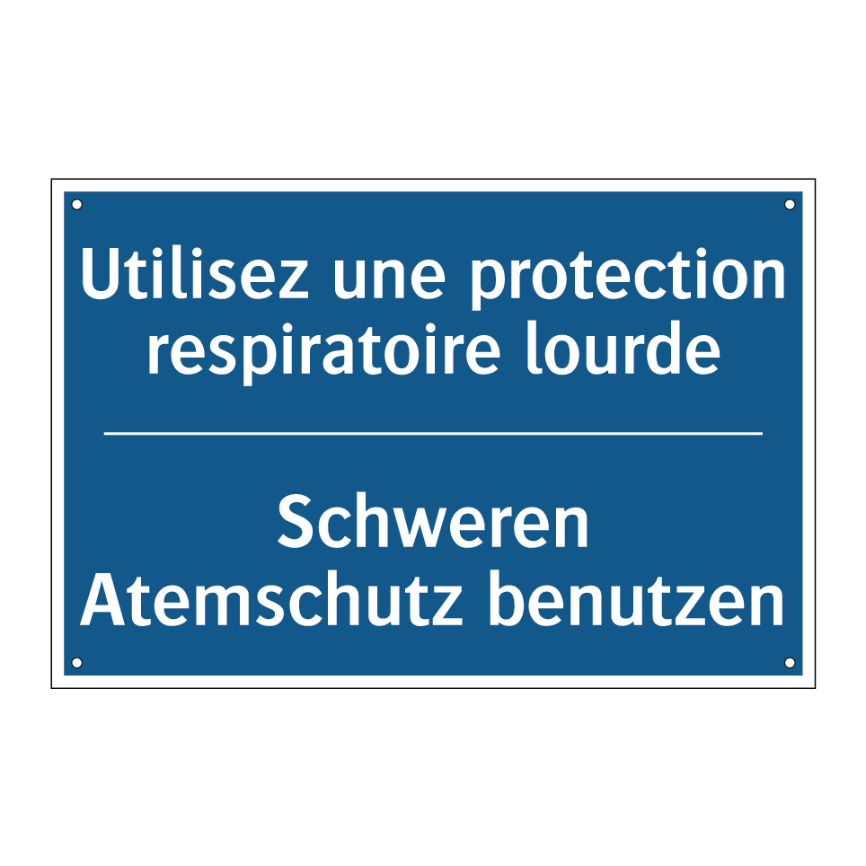 Schweren Atemschutz benutzen - Utilisez une protection respiratoire  /.../