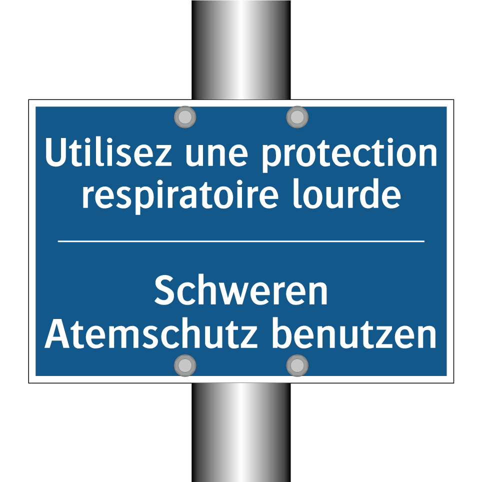 Schweren Atemschutz benutzen - Utilisez une protection respiratoire  /.../