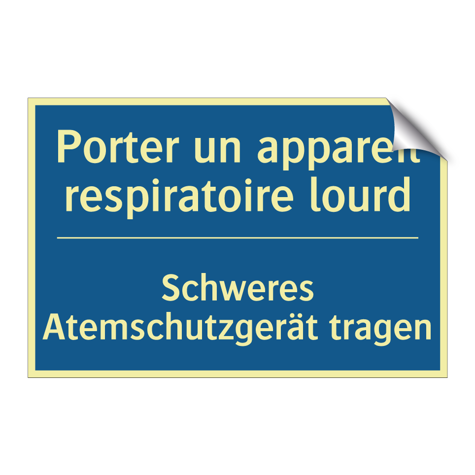Schweres Atemschutzgerät tragen /.../ - Porter un appareil respiratoire  /.../