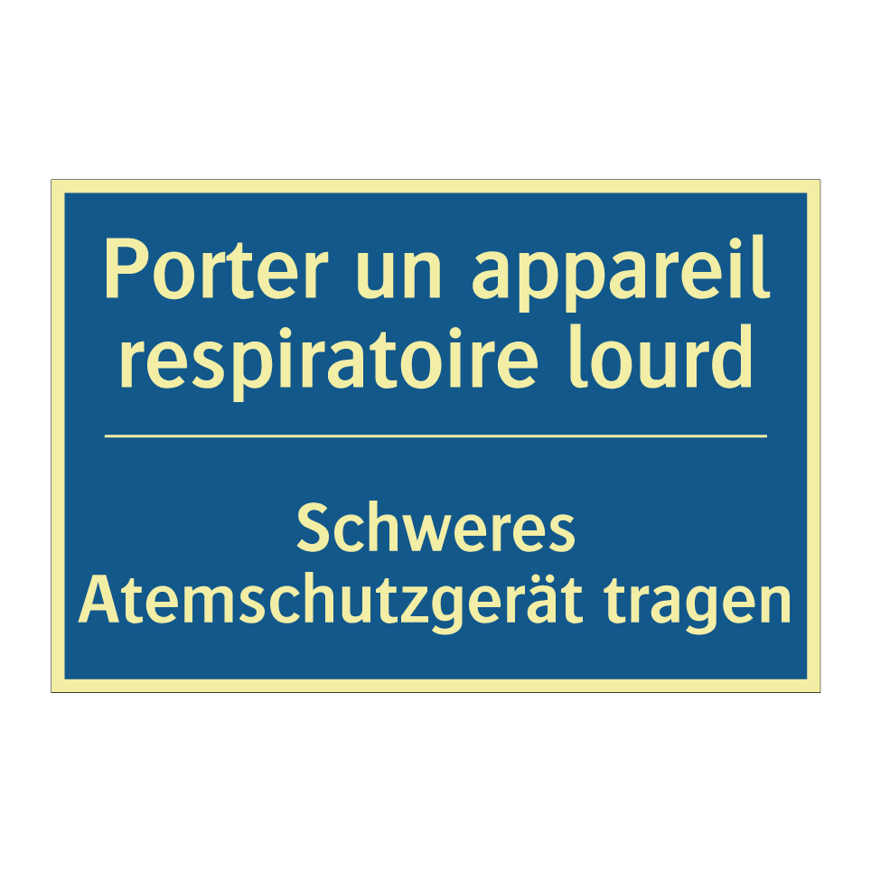 Schweres Atemschutzgerät tragen /.../ - Porter un appareil respiratoire  /.../