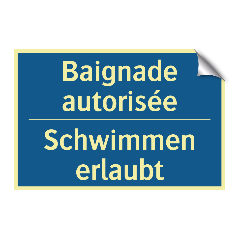 Schwimmen erlaubt - Baignade autorisée