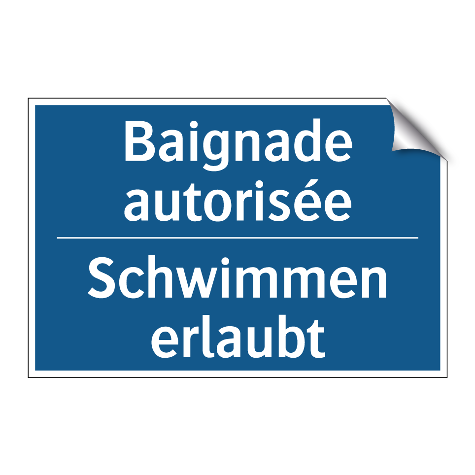 Schwimmen erlaubt - Baignade autorisée