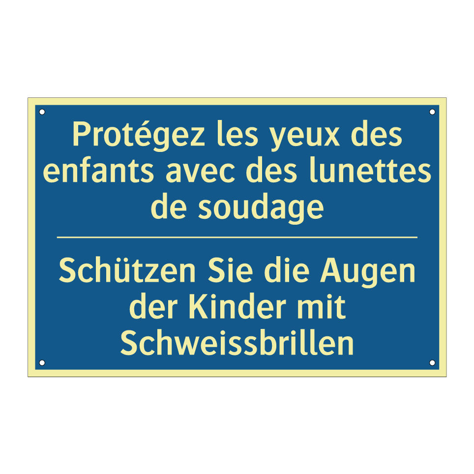 Schützen Sie die Augen der Kinder  /.../ - Protégez les yeux des enfants  /.../