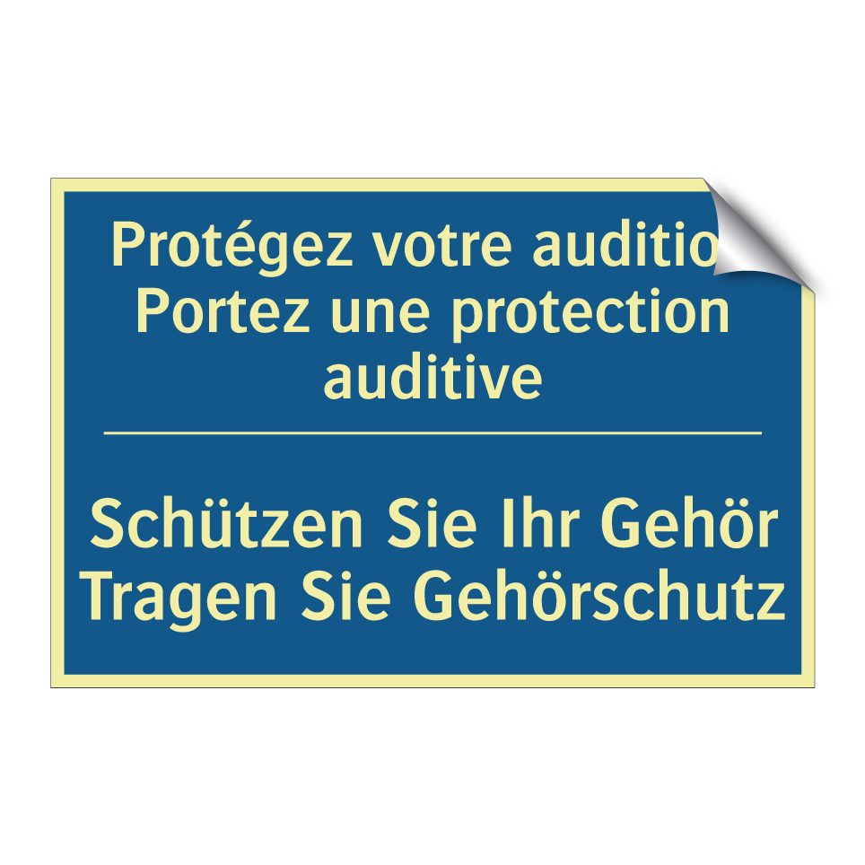 Schützen Sie Ihr Gehör Tragen  /.../ - Protégez votre audition Portez  /.../