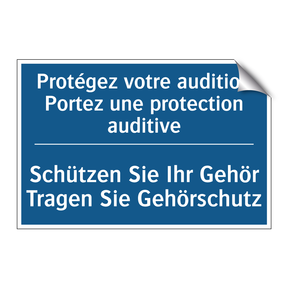 Schützen Sie Ihr Gehör Tragen  /.../ - Protégez votre audition Portez  /.../