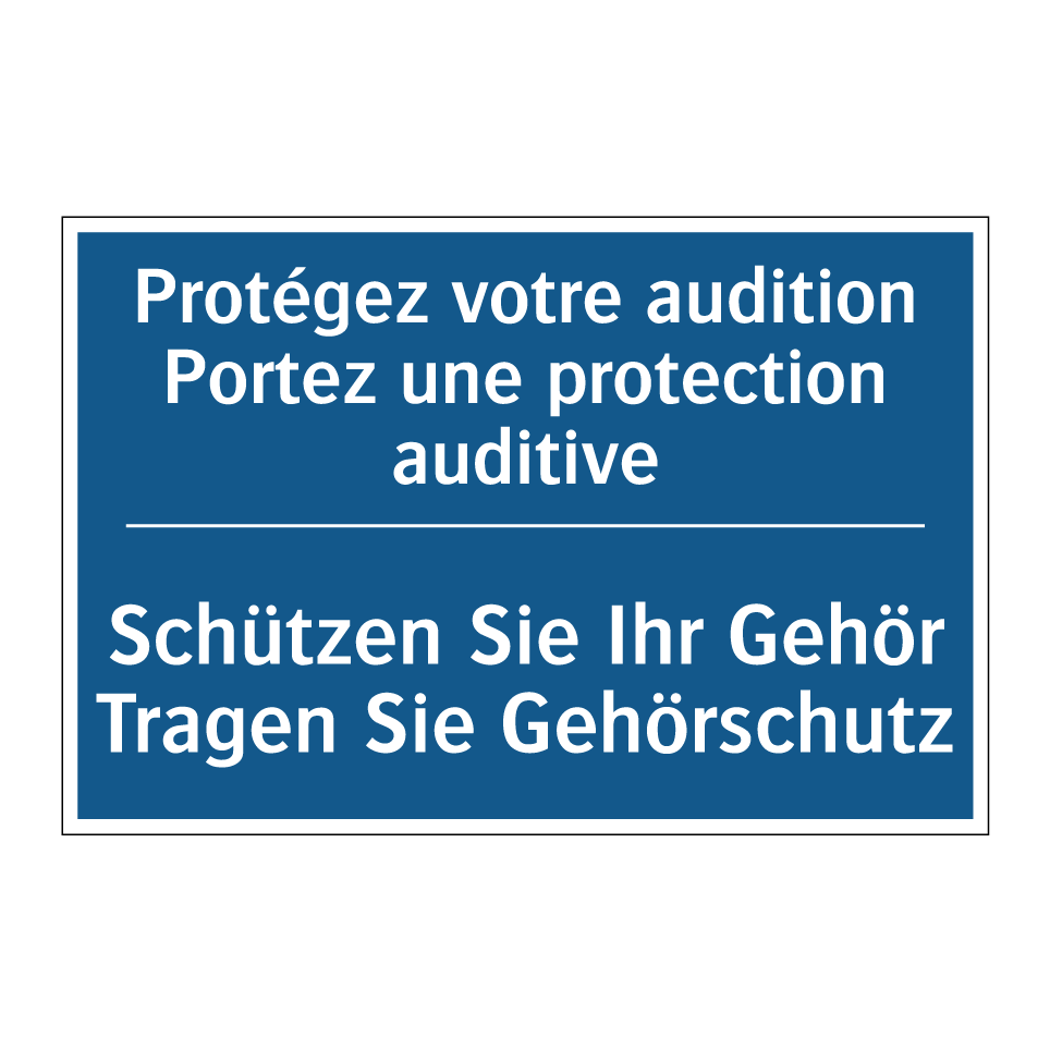 Schützen Sie Ihr Gehör Tragen  /.../ - Protégez votre audition Portez  /.../