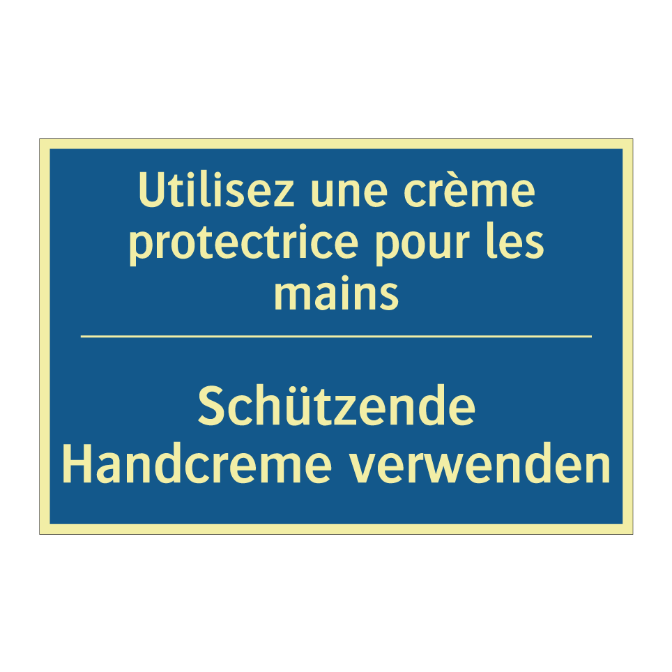 Schützende Handcreme verwenden - Utilisez une crème protectrice  /.../