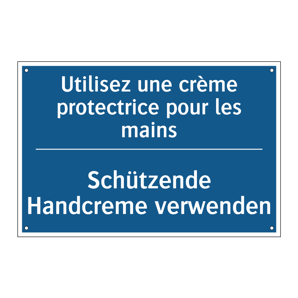 Schützende Handcreme verwenden - Utilisez une crème protectrice  /.../