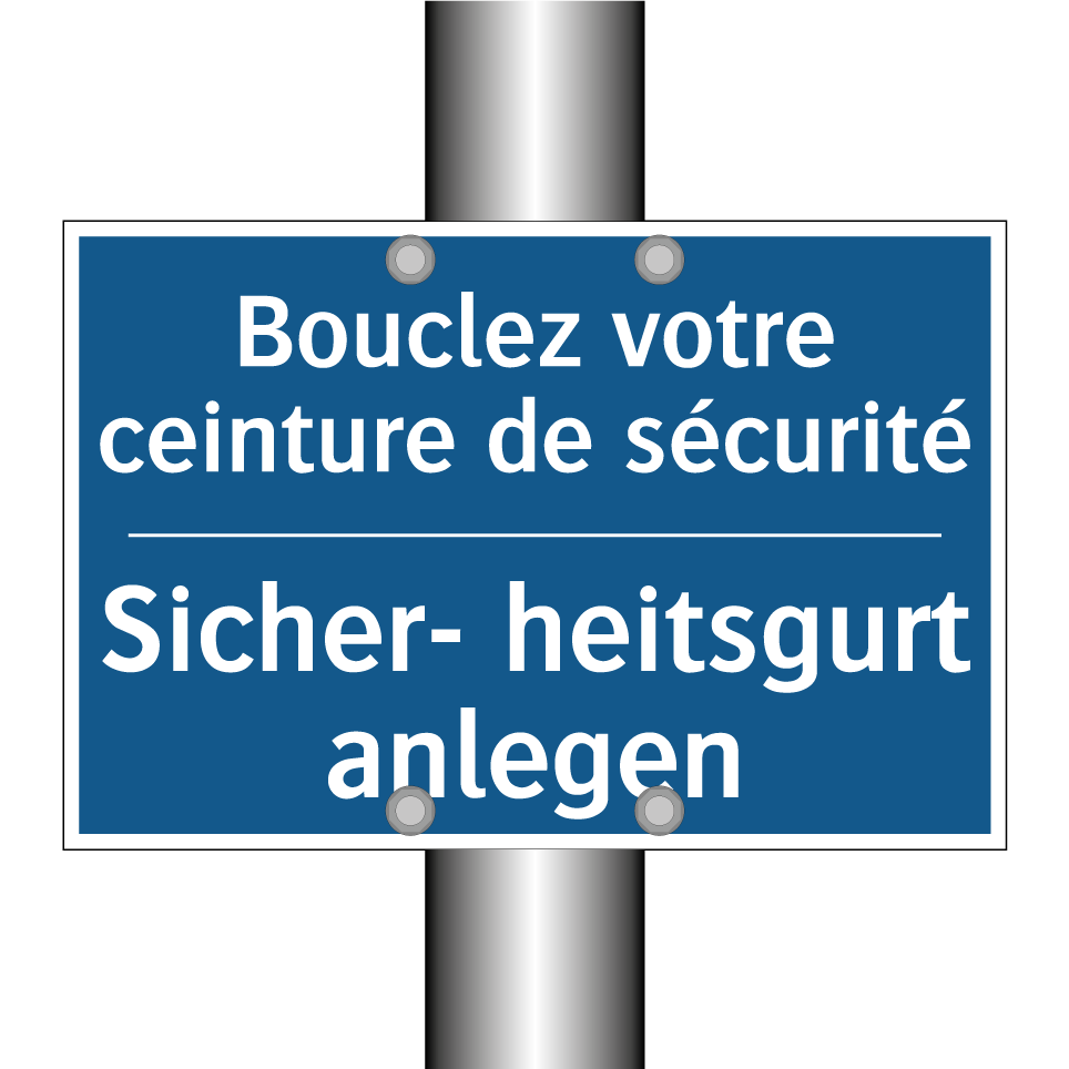 Sicher- heitsgurt anlegen - Bouclez votre ceinture de sécurité /.../