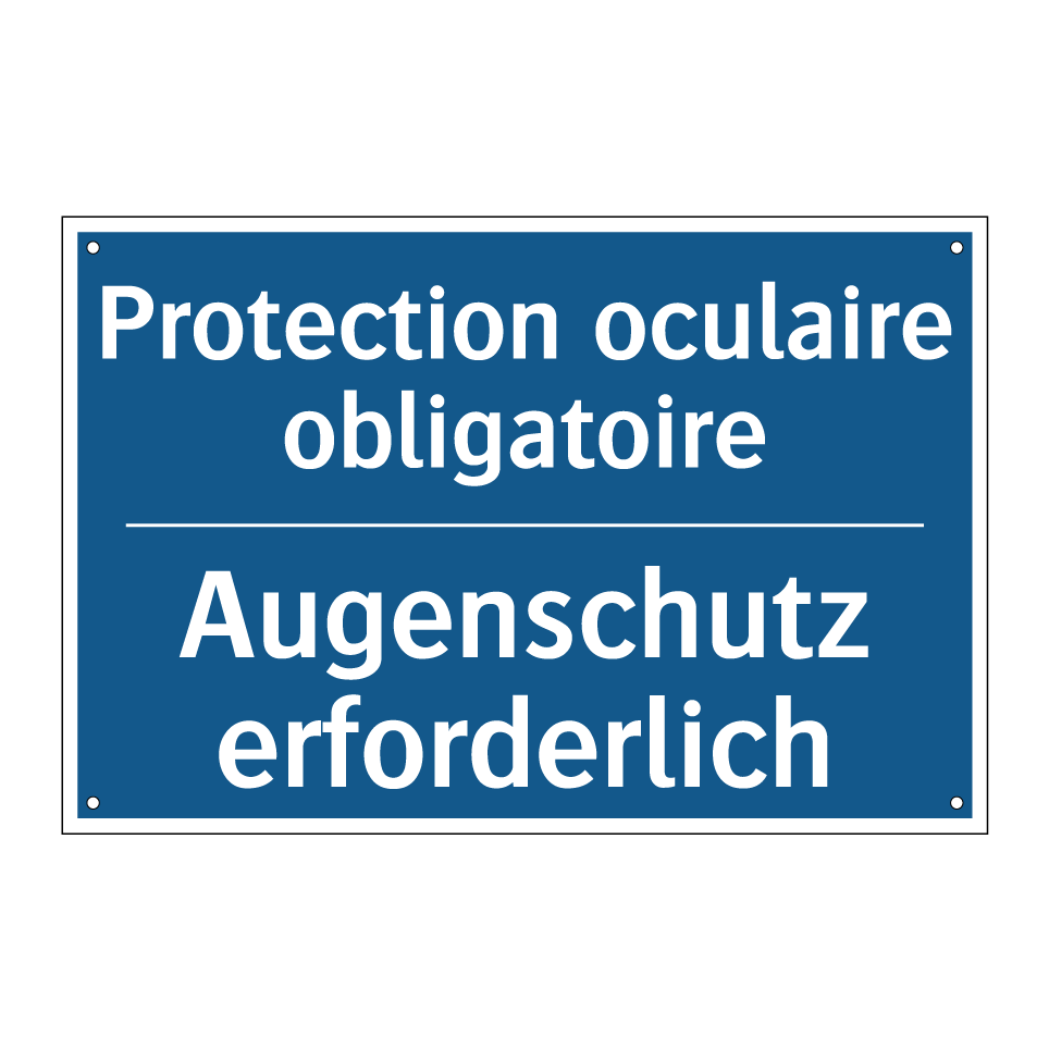 Augenschutz erforderlich - Protection oculaire obligatoire /.../