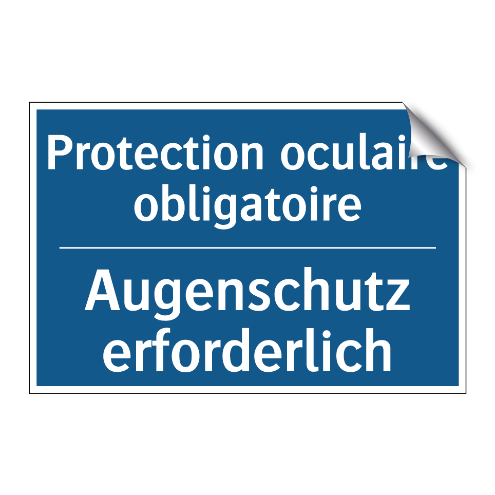 Augenschutz erforderlich - Protection oculaire obligatoire /.../