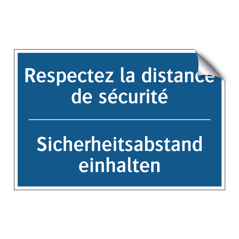 Sicherheitsabstand einhalten - Respectez la distance de sécurité /.../