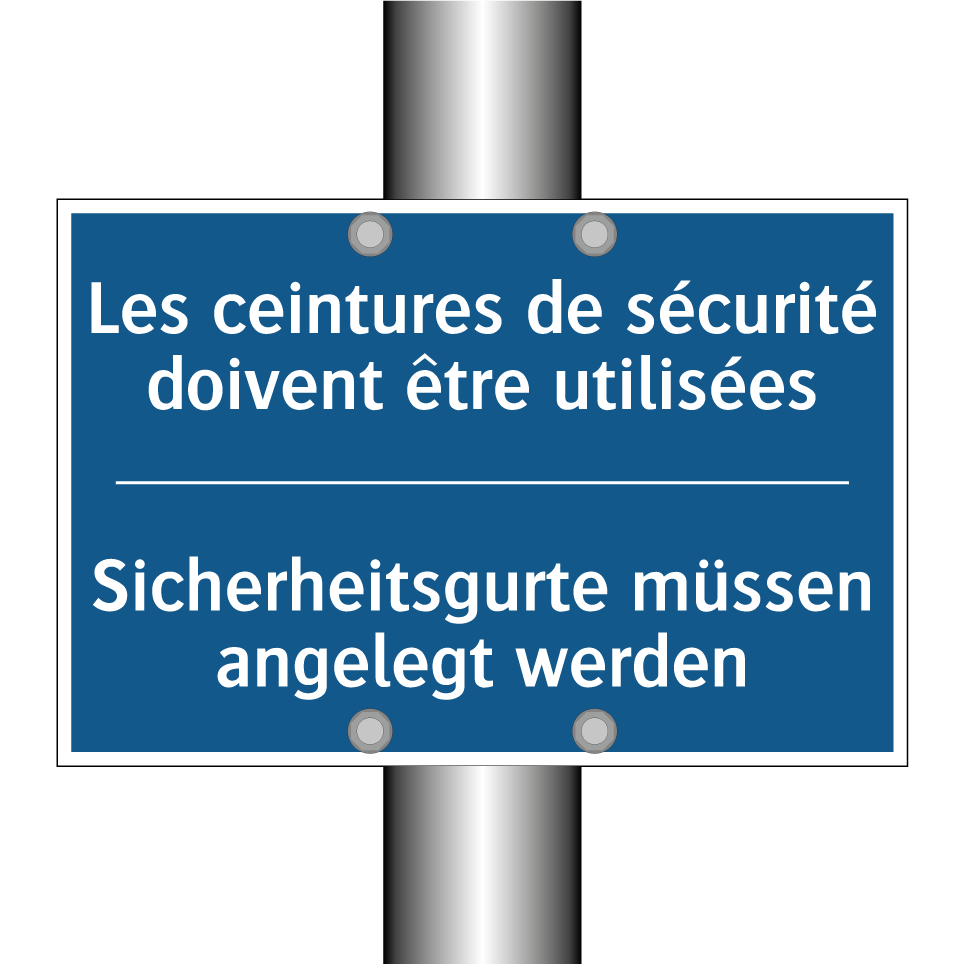 Sicherheitsgurte müssen angelegt  /.../ - Les ceintures de sécurité doivent  /.../