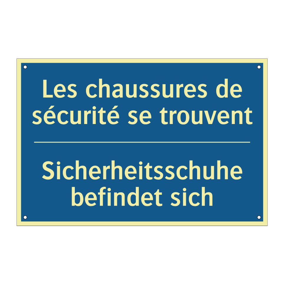 Sicherheitsschuhe befindet sich /.../ - Les chaussures de sécurité se  /.../