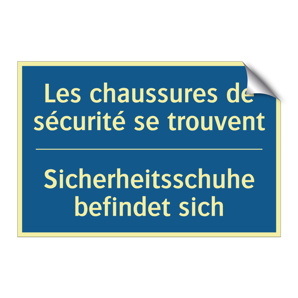 Sicherheitsschuhe befindet sich /.../ - Les chaussures de sécurité se  /.../
