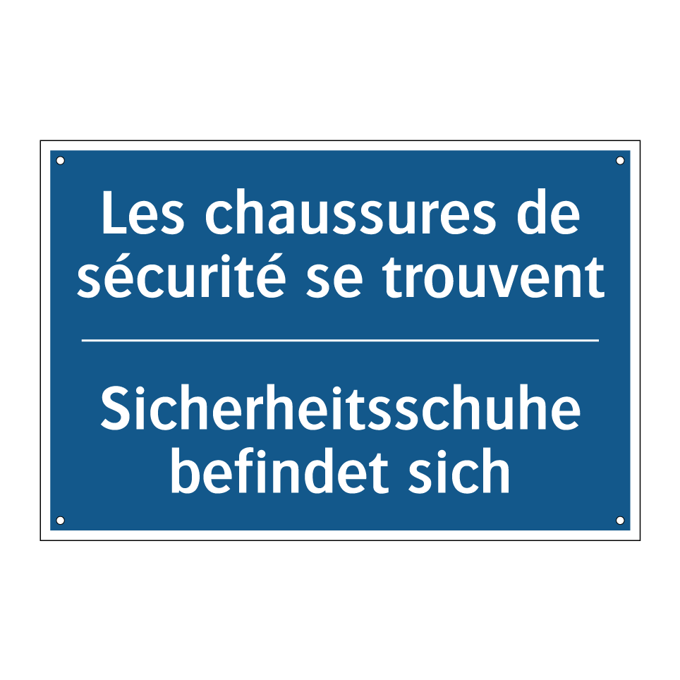 Sicherheitsschuhe befindet sich /.../ - Les chaussures de sécurité se  /.../