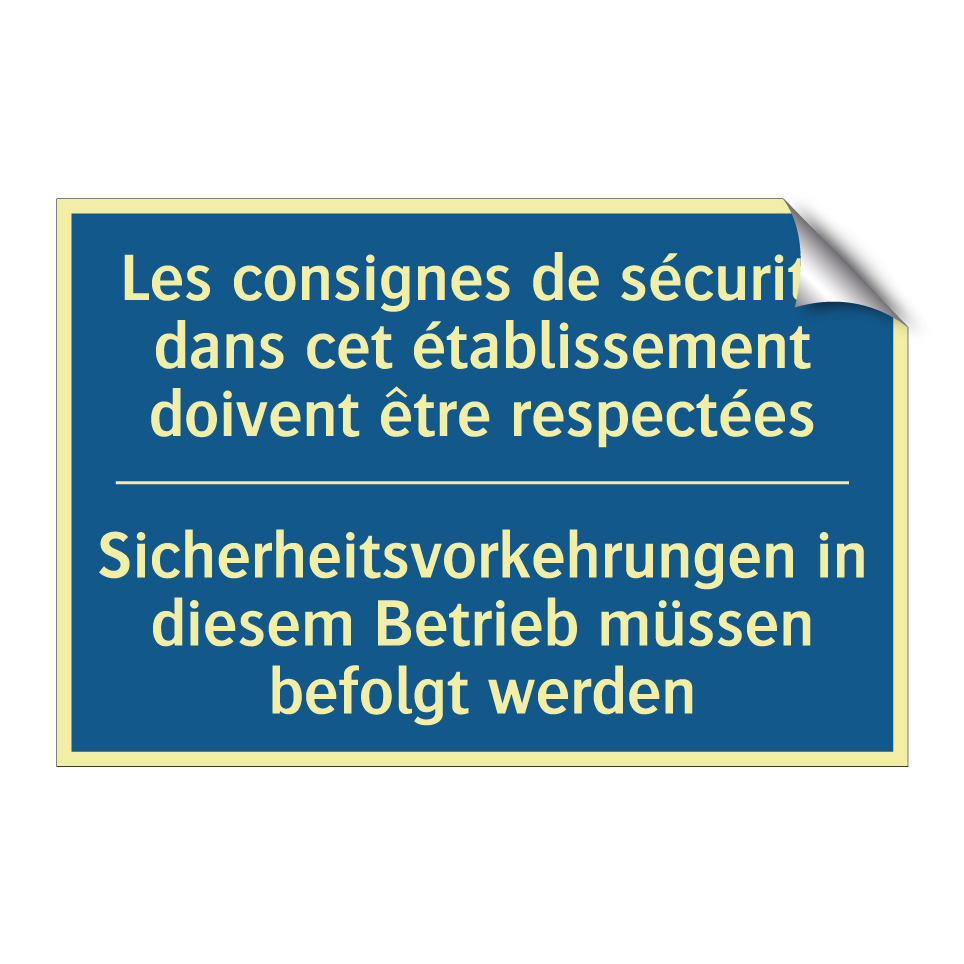 Sicherheitsvorkehrungen in diesem  /.../ - Les consignes de sécurité dans  /.../