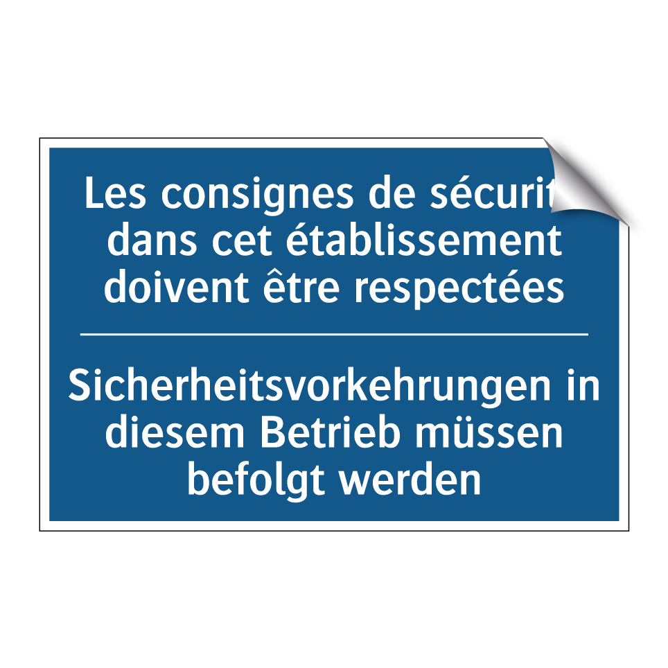 Sicherheitsvorkehrungen in diesem  /.../ - Les consignes de sécurité dans  /.../