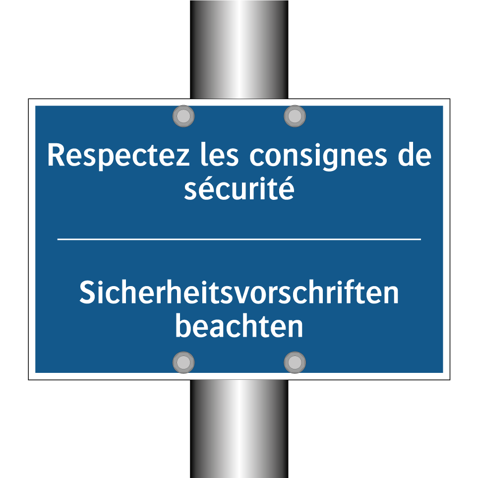 Sicherheitsvorschriften beachten /.../ - Respectez les consignes de sécurité /.../