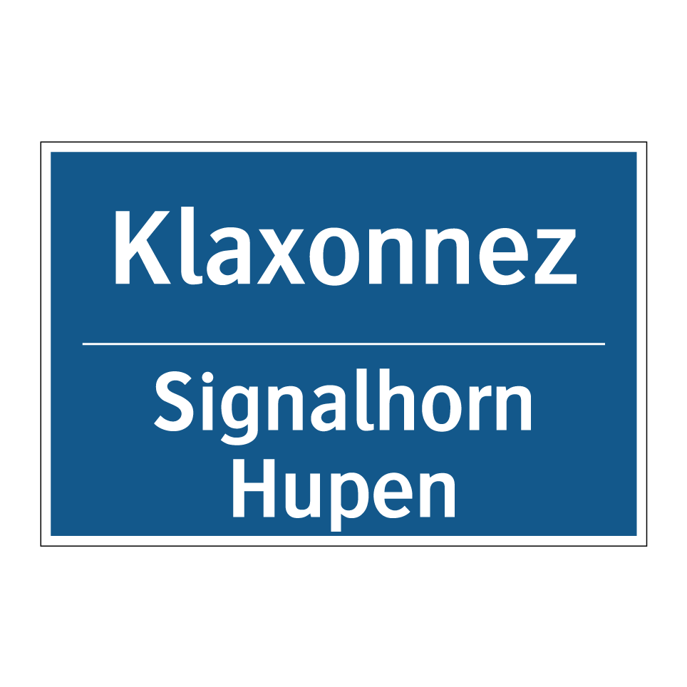 Signalhorn Hupen - Klaxonnez
