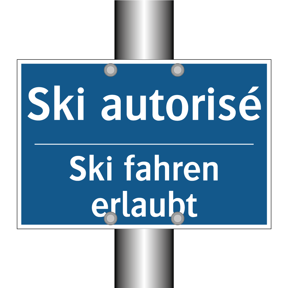 Ski fahren erlaubt - Ski autorisé