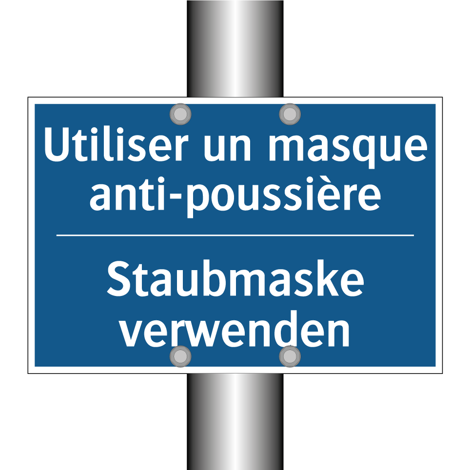 Staubmaske verwenden - Utiliser un masque anti-poussière /.../