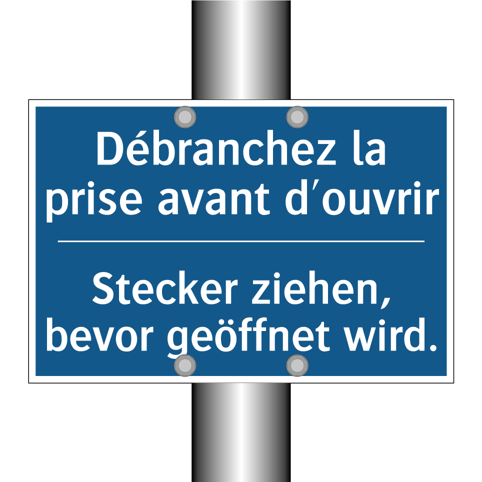 Stecker ziehen, bevor geöffnet  /.../ - Débranchez la prise avant d'ouvrir /.../